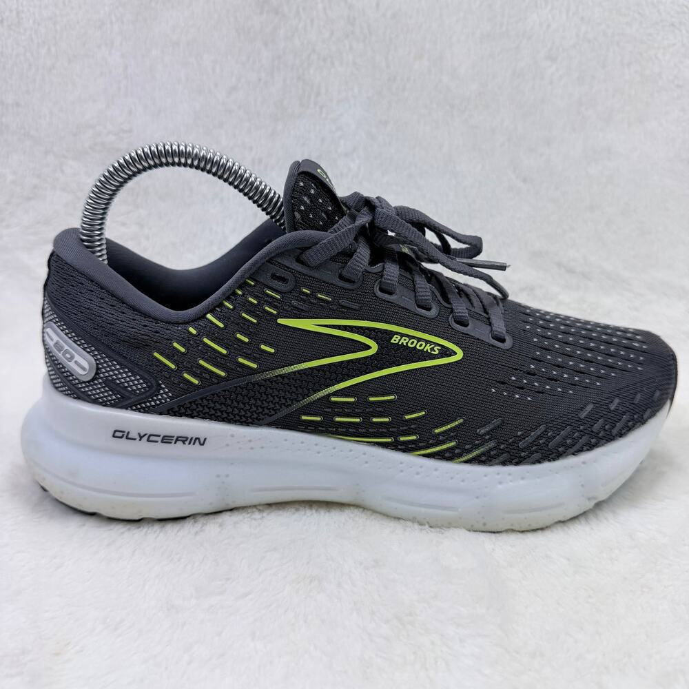Brooks Glycerin 20 Womens Running Shoes Ebony White Nightlife Size 7 Cushion